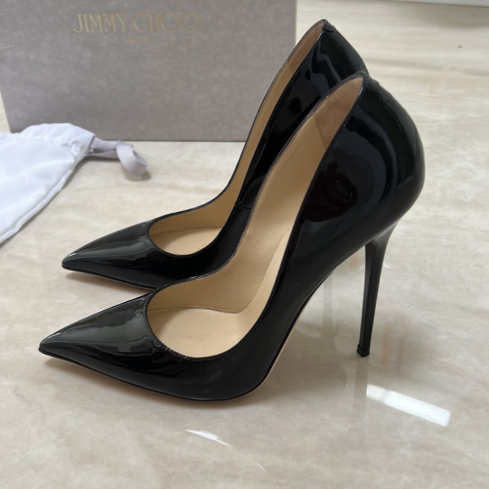 Jimmy Choo Anouk Patent Stiletto Pumps